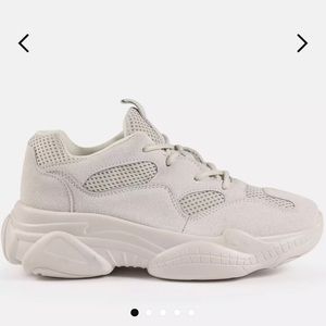 cream bubble sneakers